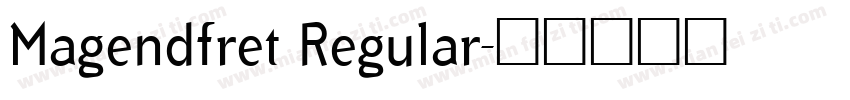 Magendfret Regular字体转换